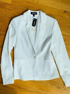 NWT 00 Express White Blazer